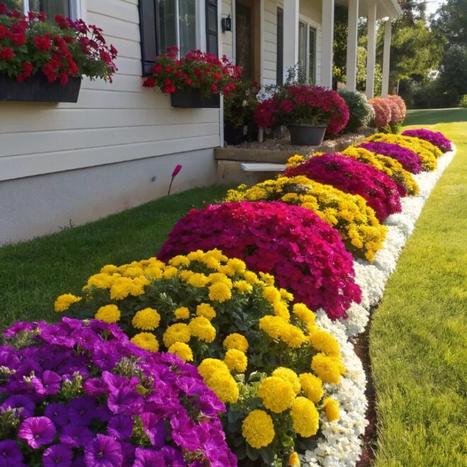 14 Colorful Flower Garden Ideas for Front Yard Curb Appeal