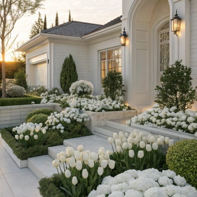 15 Beautiful Flower Garden Ideas for Front of House