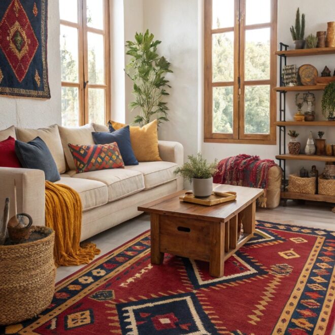 14 Ways to Style a Living Room with Turkish Rugs