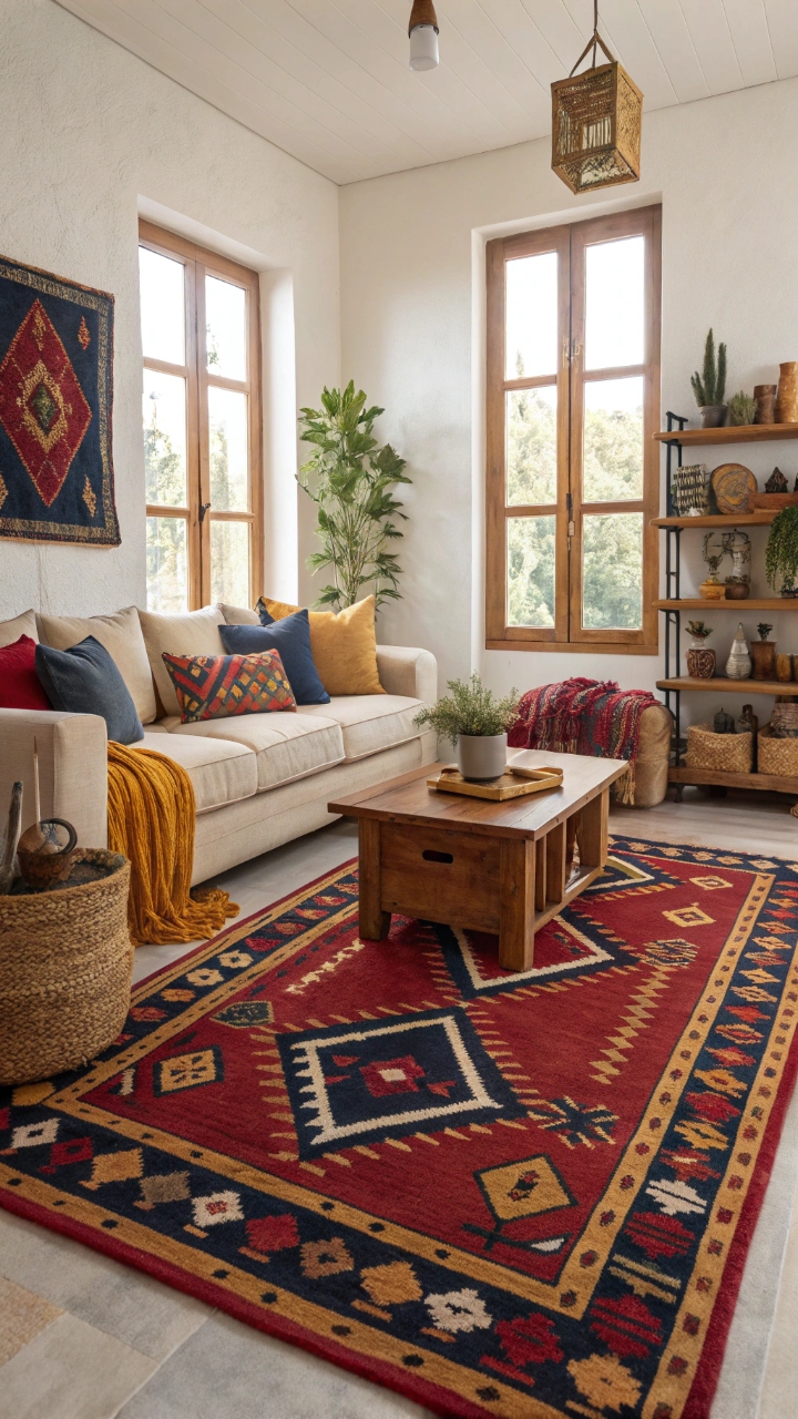 14 Ways to Style a Living Room with Turkish Rugs
