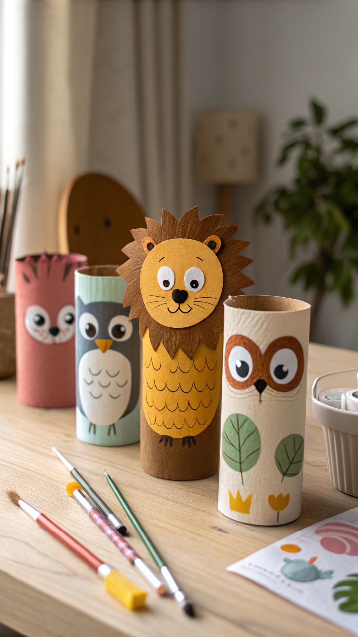 16 Creative Recycled Crafts for Kids at Home