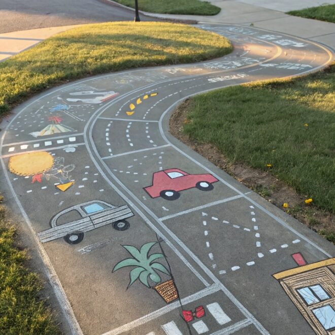 14 Cute Sidewalk Chalk Art Ideas for Summer Days