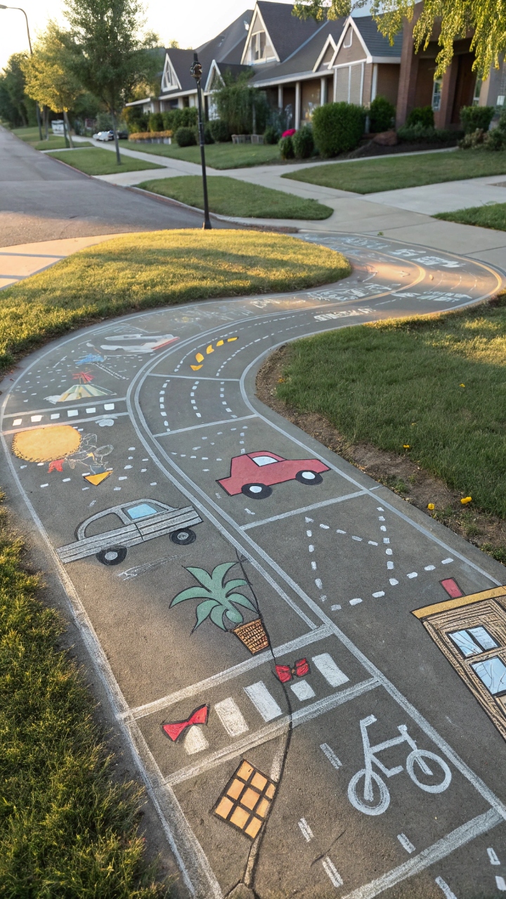 14 Cute Sidewalk Chalk Art Ideas for Summer Days