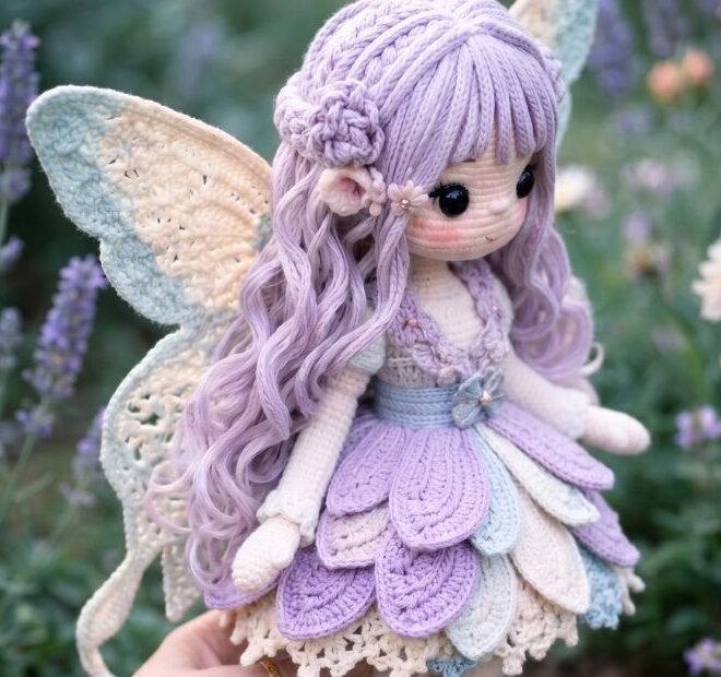 Lavender Fairy Crochet Doll Pattern