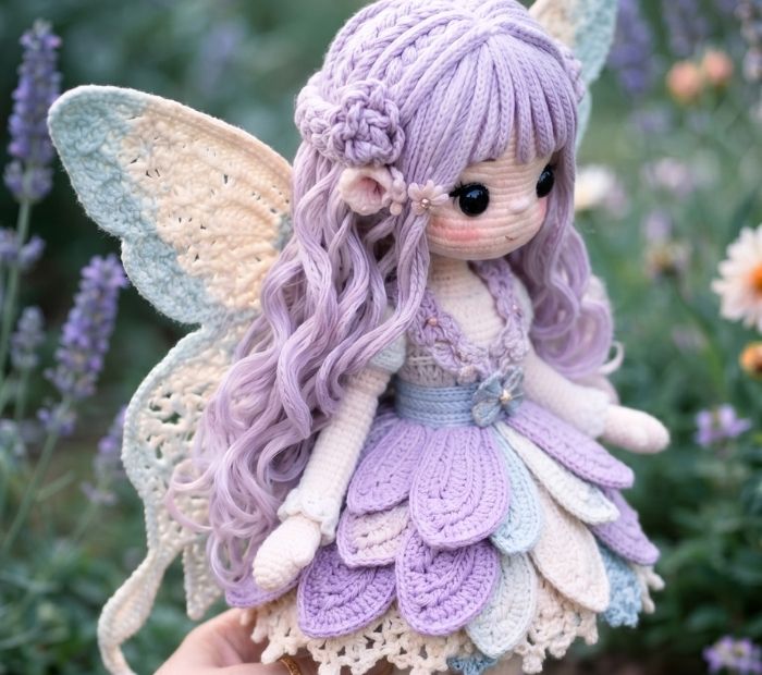 Lavender Fairy Crochet Doll Pattern