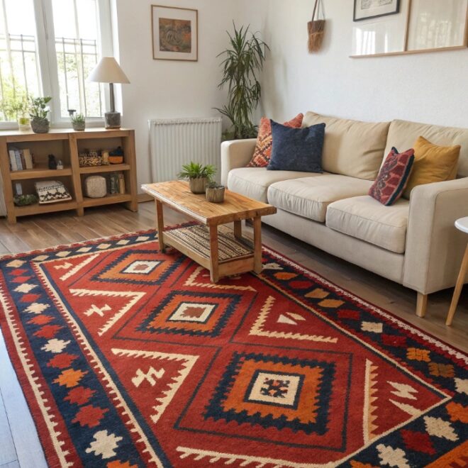 15 Turkish Living Room Decor Ideas with Rugs and Patterns