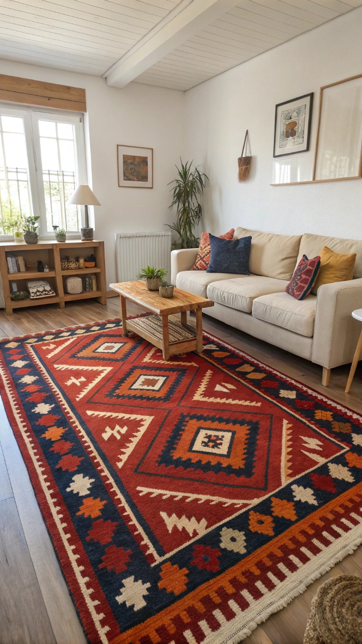 15 Turkish Living Room Decor Ideas with Rugs and Patterns