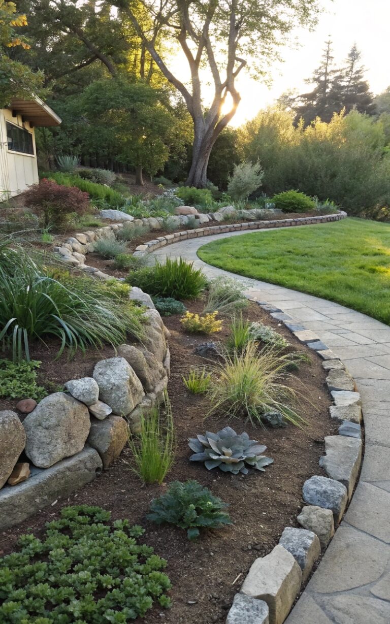 14 Creative Rain Scaping Ideas with Plants and Stones