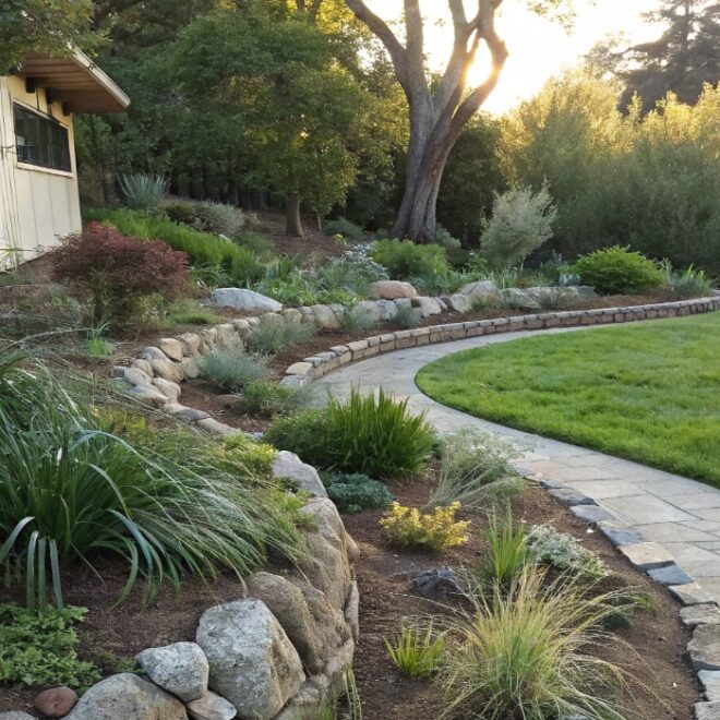 14 Creative Rain Scaping Ideas with Plants and Stones