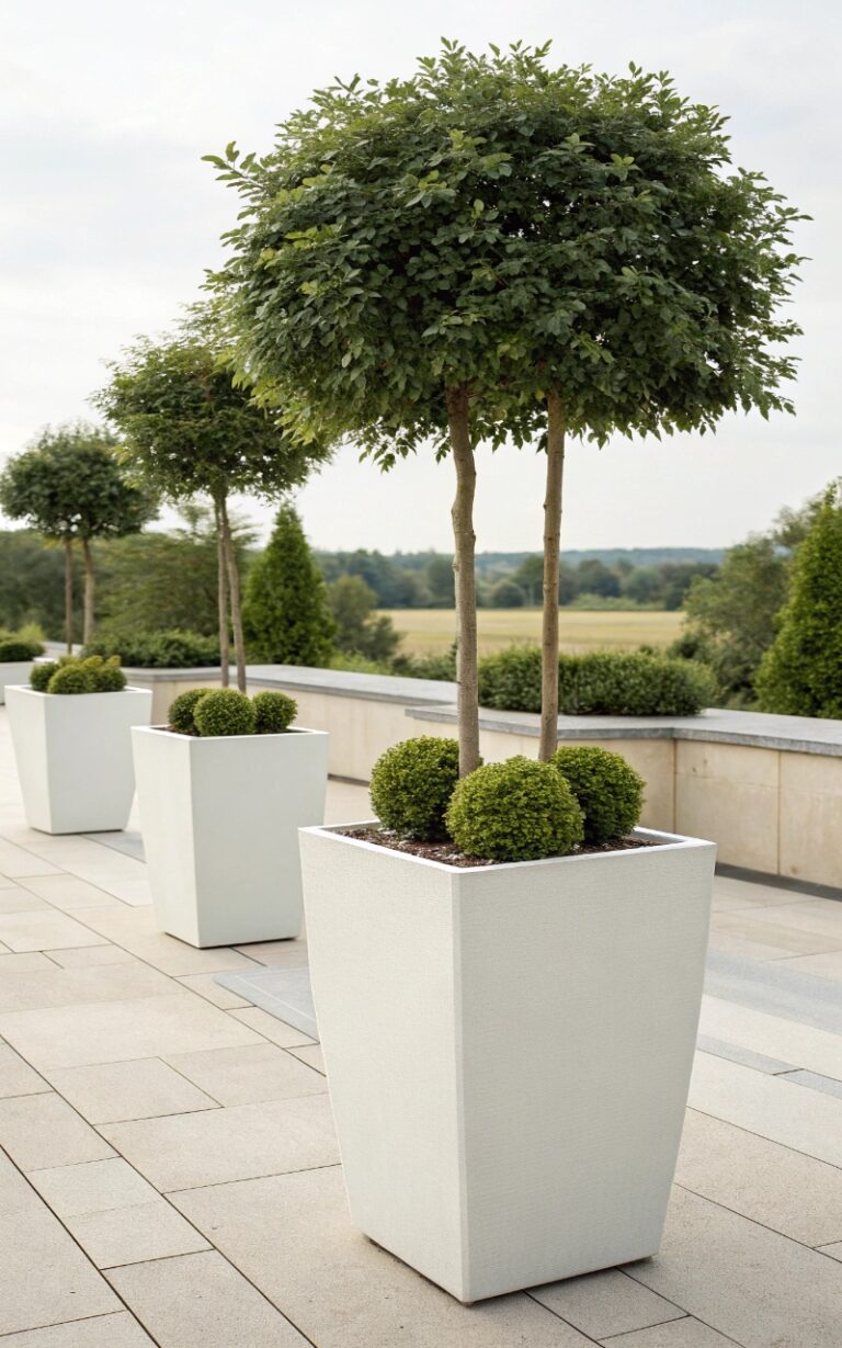 15 Unique Tall Outdoor Planters Ideas That Stand Out