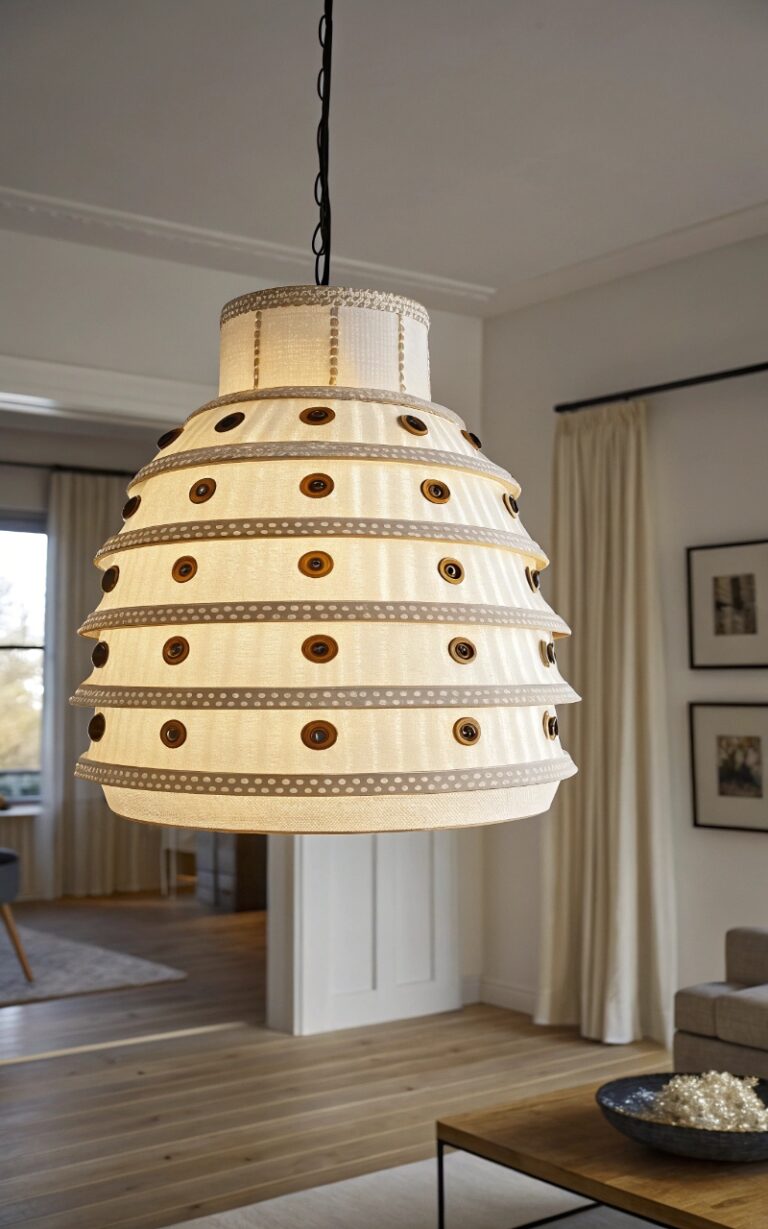 15 DIY Button Lamps That Add a Cute Handmade Touch