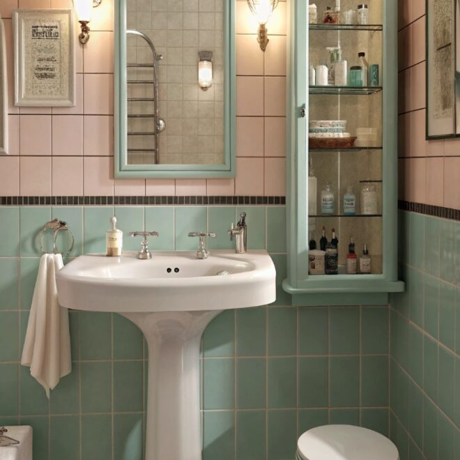 14 Authentic 1950s Retro Bathroom Ideas for a Throwback Look