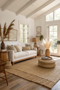15 Cozy Boho Living Room Ideas With Layered Rugs