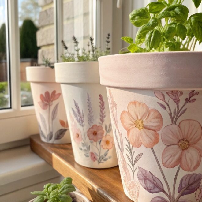 15 DIY Hand Painted Flower Pot Ideas on a Budget