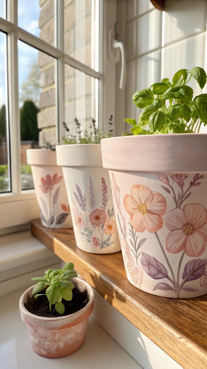 15 DIY Hand Painted Flower Pot Ideas on a Budget