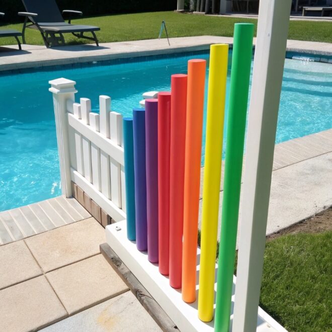 16 Easy DIY Pool Float Organizers For Summer