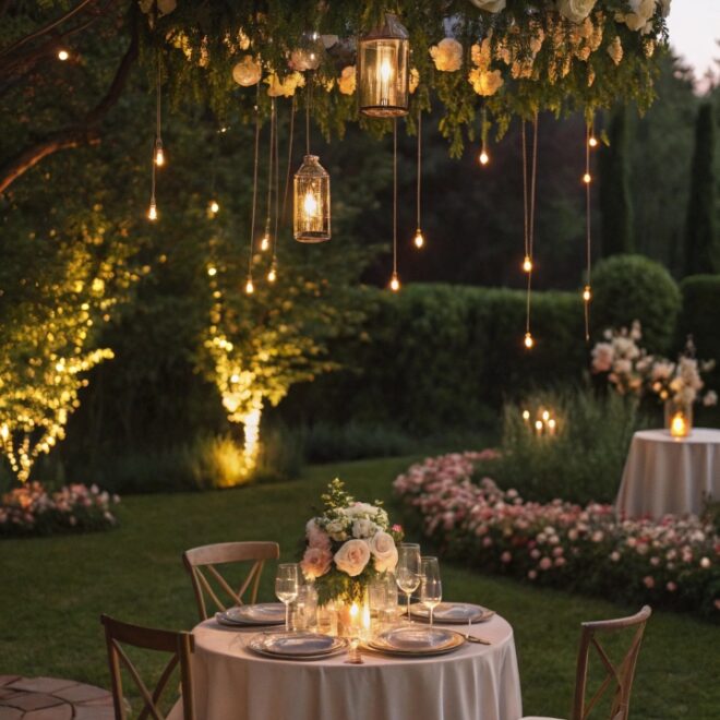 14 Garden Chandelier Ideas That Look Magical at Night