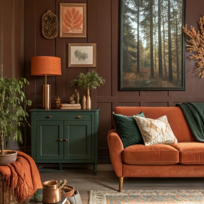 14 Orange Accent Living Room Ideas That Look Stunning