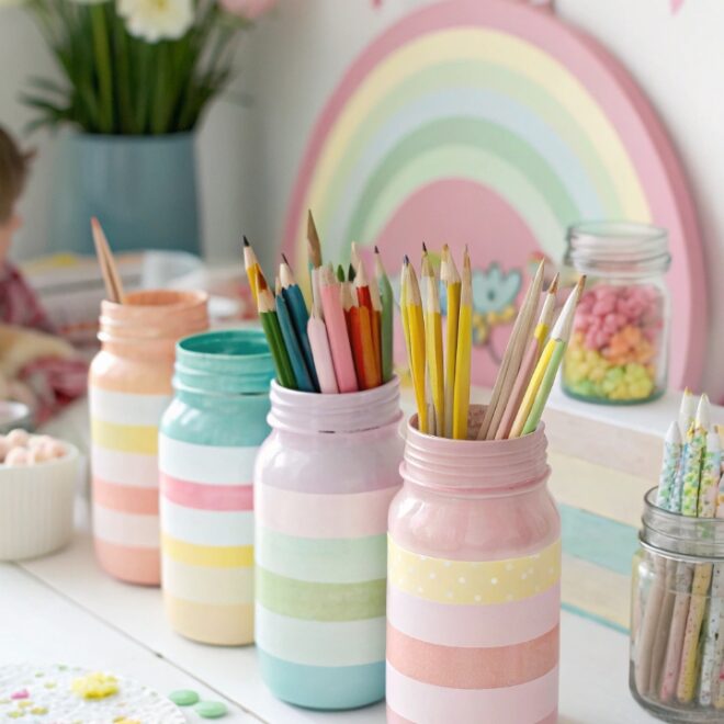 15 Painted Glass Jar Ideas That Look Cute And Creative