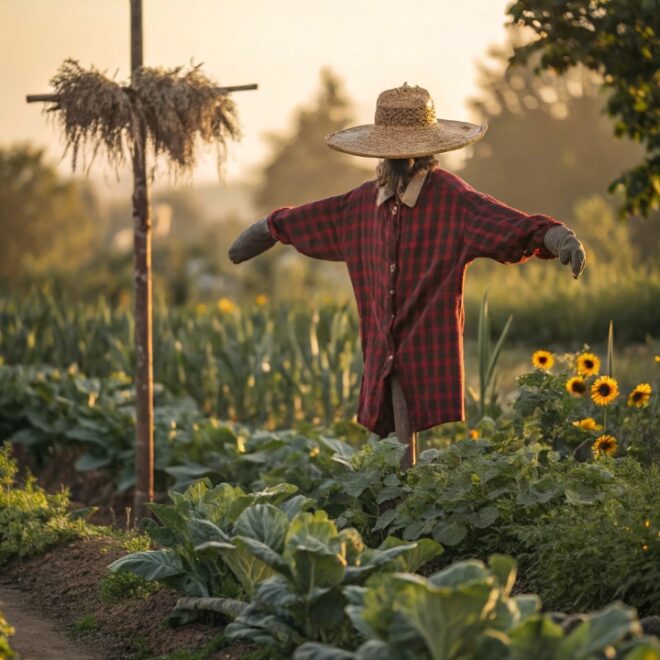 15 Rustic DIY Scarecrow for Garden with Farmhouse Style