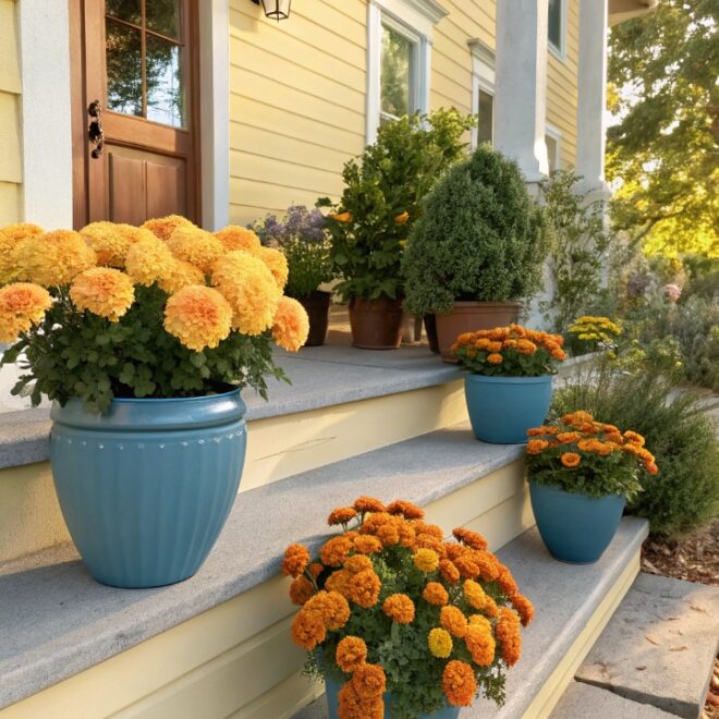 16 Colorful Summer Flower Pot Ideas To Refresh Your Porch