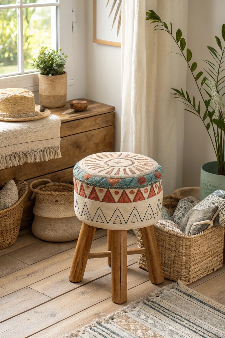 17 Wooden Stool Painting Ideas That Look Stylish And Unique